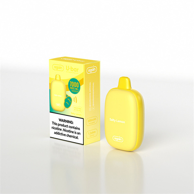 1.2ohm Mesh 7000Puffs Rechargeable Disposable Vape Salty Lemon Flavor